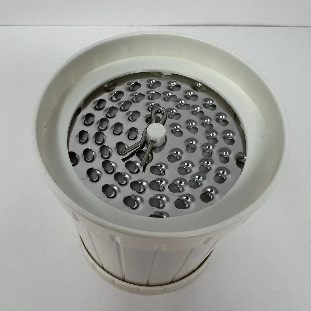 Hand Held Twist Cheese Grater With Dual Compartments